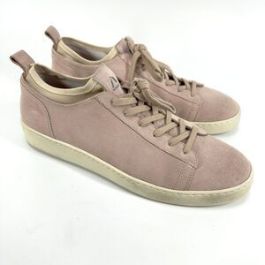 AQUATALIA Mens US 10.5 Light Rose Pink  Suede Sneaker Casual Shoes Made in Italy